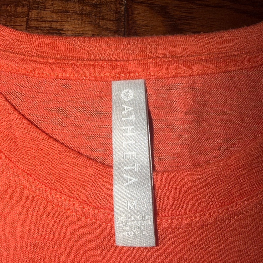 Athleta Orange Sleeveless Tank Top​ - Picture 4 of 4